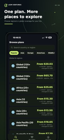 eSIM Ventures: Travel eSIM Screenshot 4 of 4