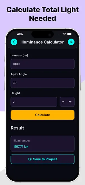 Lighting Calculator: Lux & LED screenshot 3