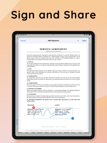 PDF Scanner App & Editor iPad screenshot