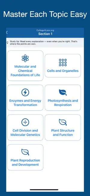 College4Less: Biology screenshot 2