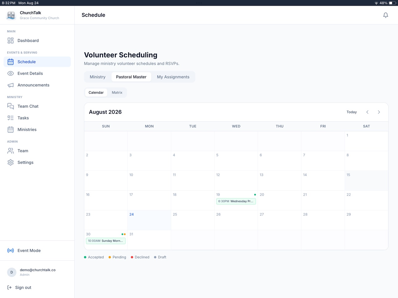 Screenshot 6 of ChurchTalk Volunteer