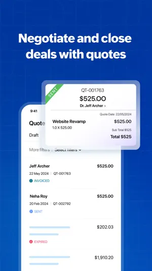 Zoho Invoice Maker App screenshot 7