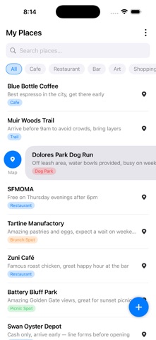 MyPlaces - Save & Organize screenshot