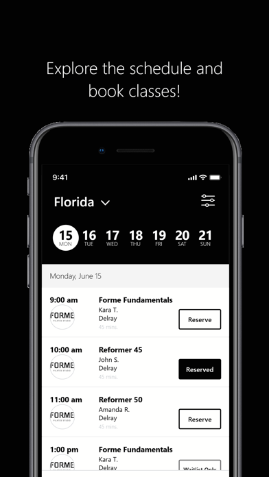 FORME Pilates iPhone screenshot 3 - Health & Fitness app