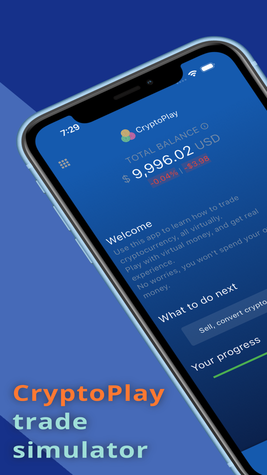 #1. CryptoPlay: trade simulator (iOS) 由: MaximumSoft Corp.