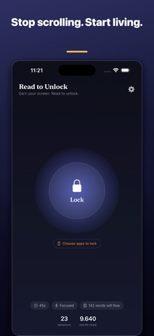 Read to Unlock: Focus Lock Screenshot 1 of 5