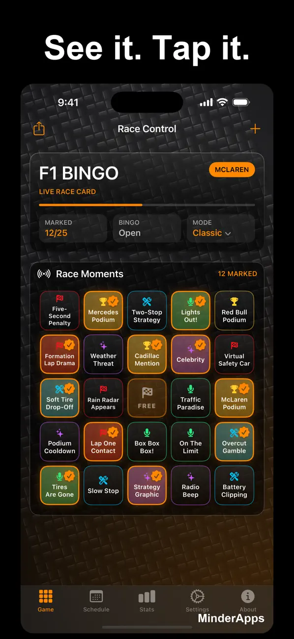 Screenshot #2 pour F1 BINGO