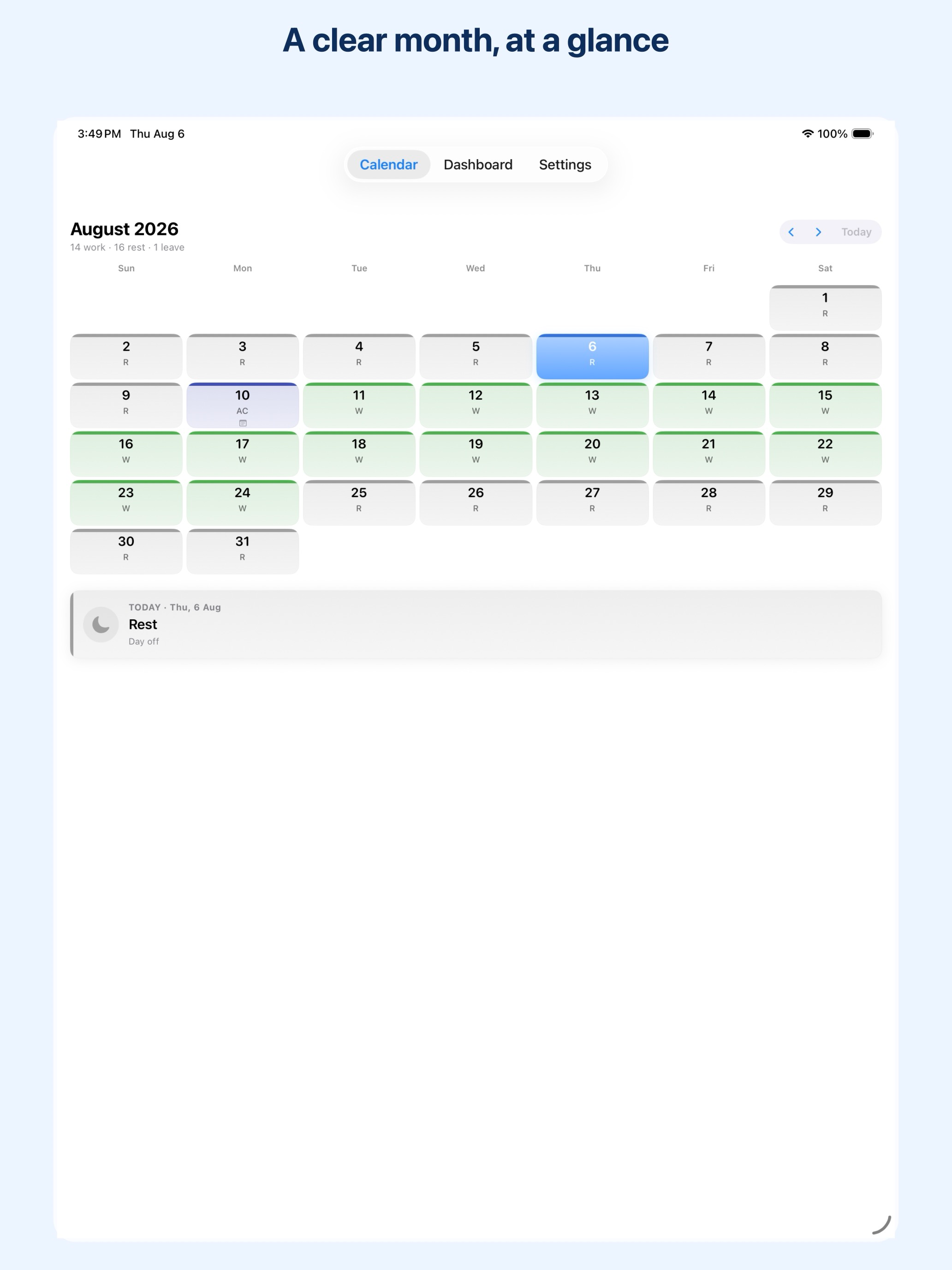 SShift — Shift Calendar screenshot 5