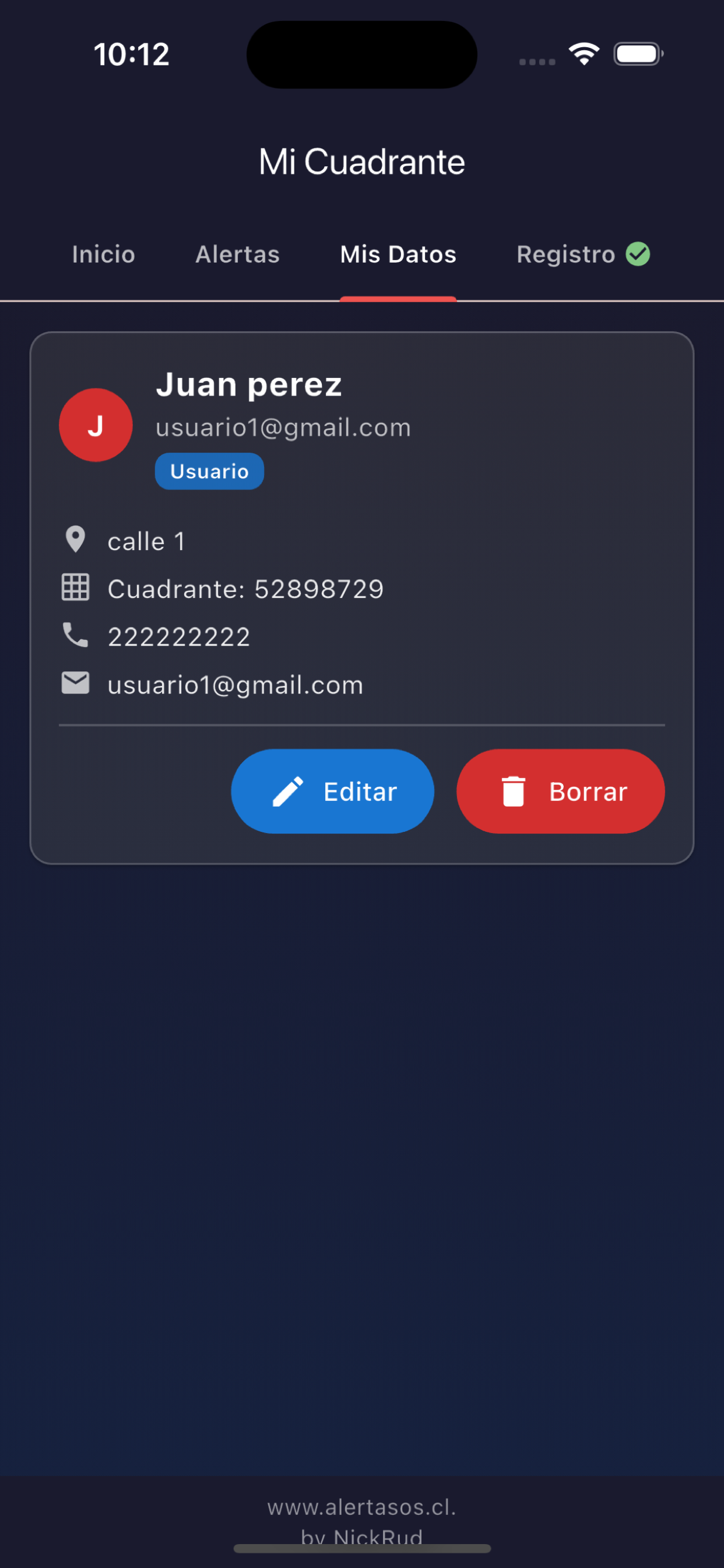 alertaSOS screenshot 3