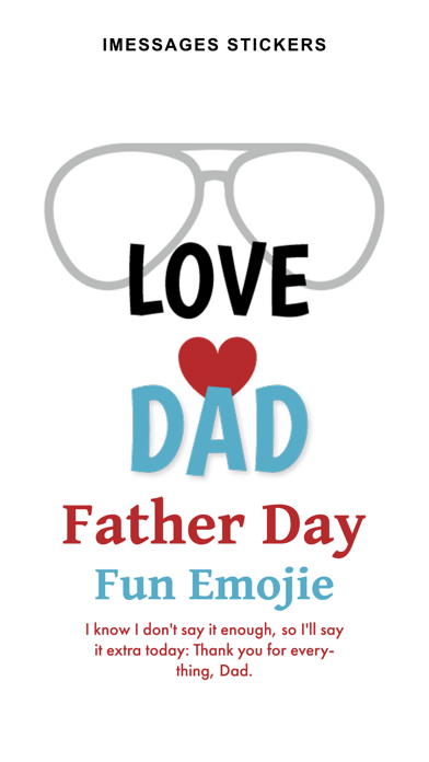 Screenshot #1 pour Father's Day Fun Emojis