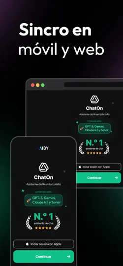 Captura de pantalla de ChatOn - Chatbot IA En Español en iPhone 6