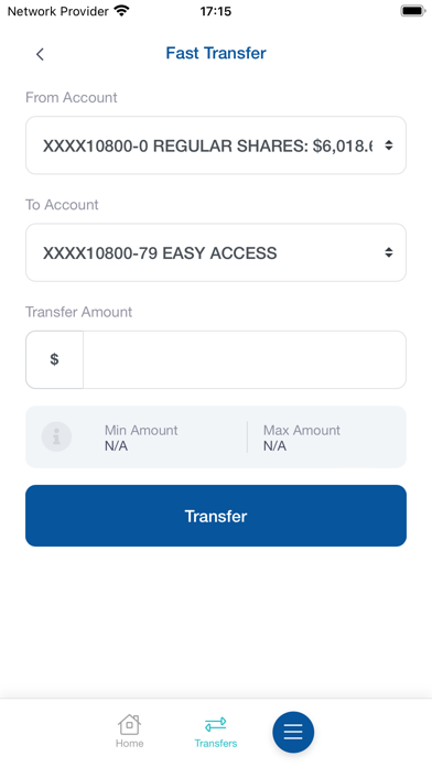 VisiFI Demo Digital Banking Screenshot