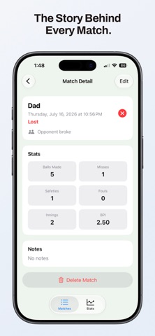 CueTrack: Pool Match Tracker Screenshot 3 of 5