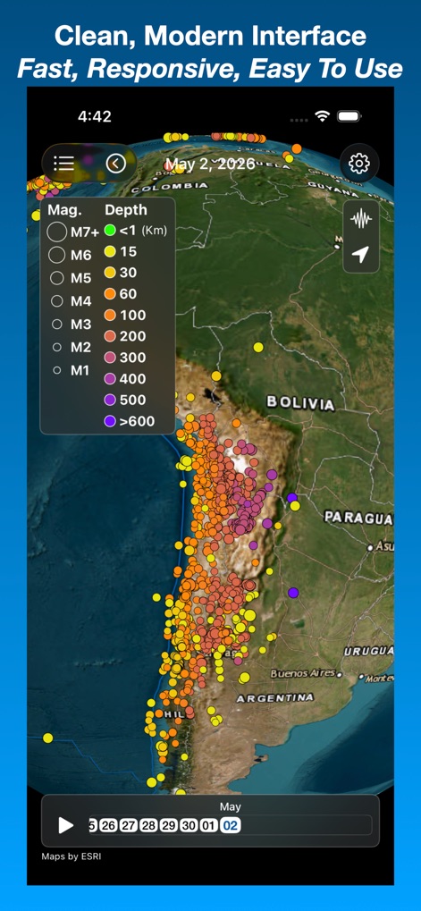 Epicenter - Earthquake Map - Weather App | MWM