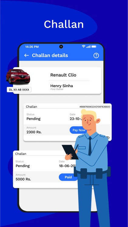 ChallanCheck: RTO Vehicle Info