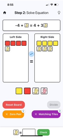 Dino Algebra Tiles Screenshot 3 of 10