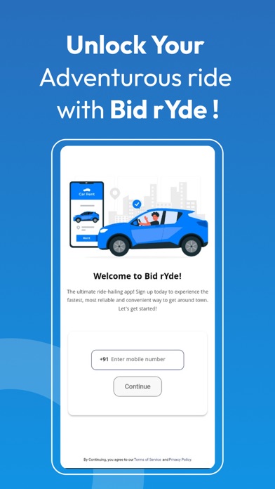 BidrYde - Self Drive Cars Screenshot