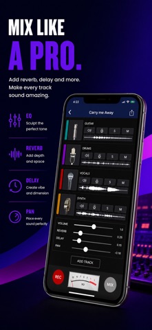 MicSwap MultiTrack Pro: Studio App Store preview screenshot 4