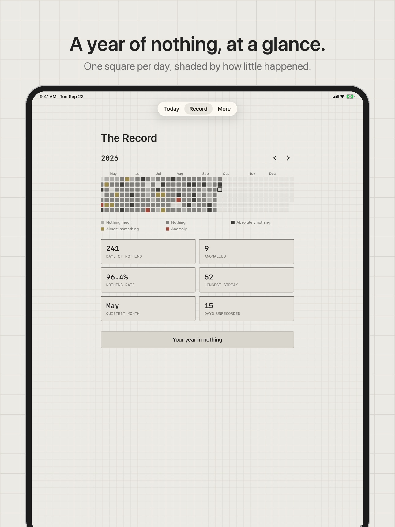 Screenshot 7 of Uneventful: Nothing Journal