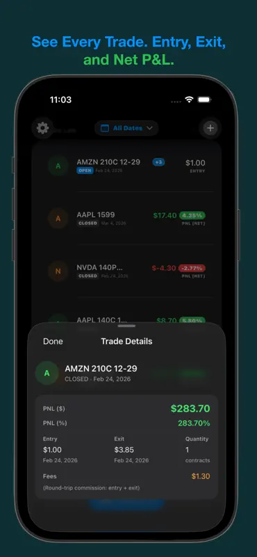 Options Log screenshot 6 of 6