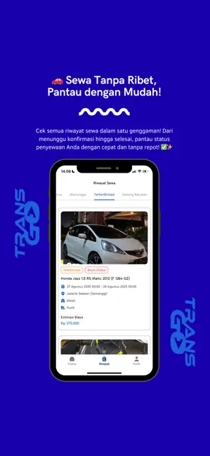 Transgo - Rental Mobil & Motor iPhone screenshot 4