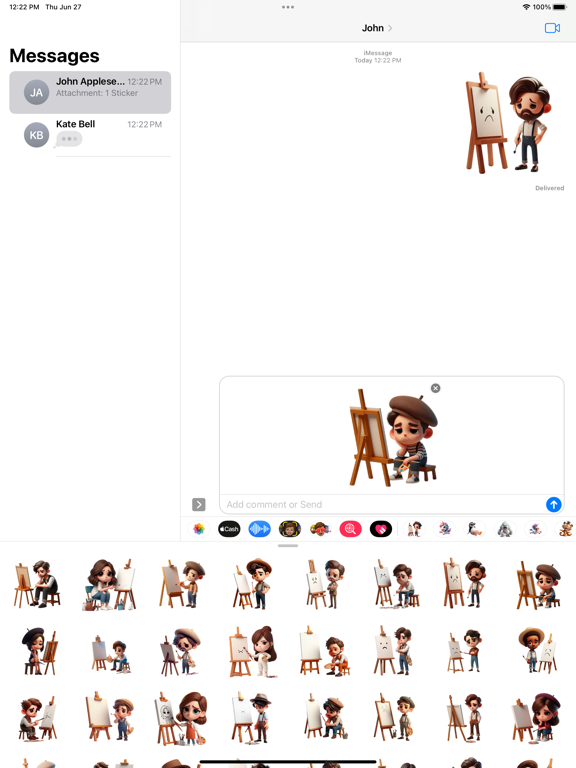 Screenshot #5 pour Sad Artist Stickers