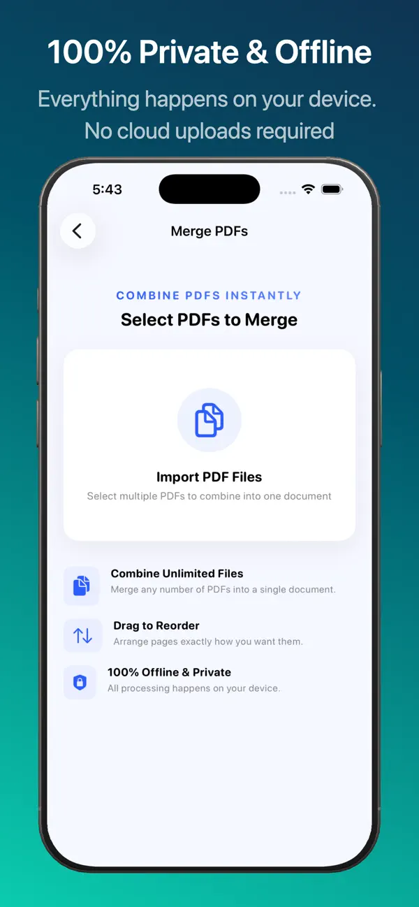 Screenshot #3 pour TinyPDF - Offline PDF Tools
