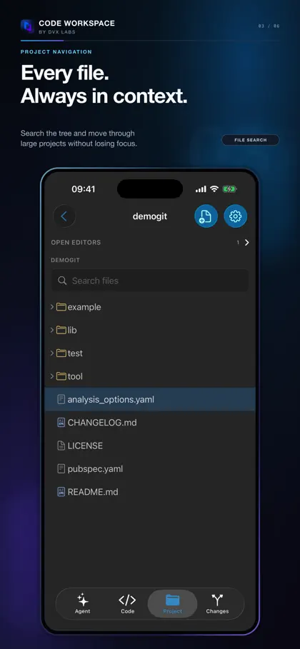 Screenshot 3 von 6 zu Code Workspace - IA Agent