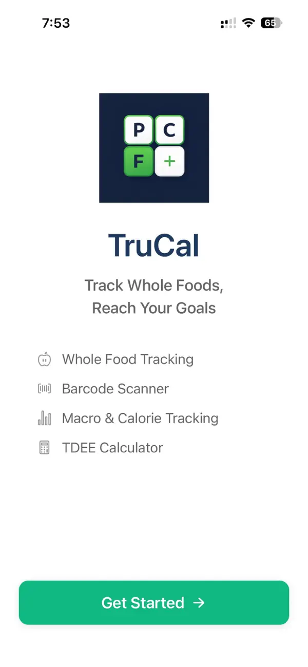 Screenshot #1 pour TruCal – Calorie Tracker
