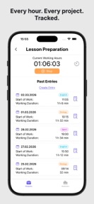 Project Time Tracker: Hours screenshot