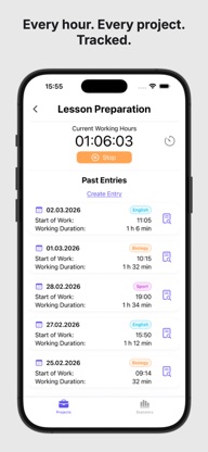 Project Time Tracker: Hours screenshot 2