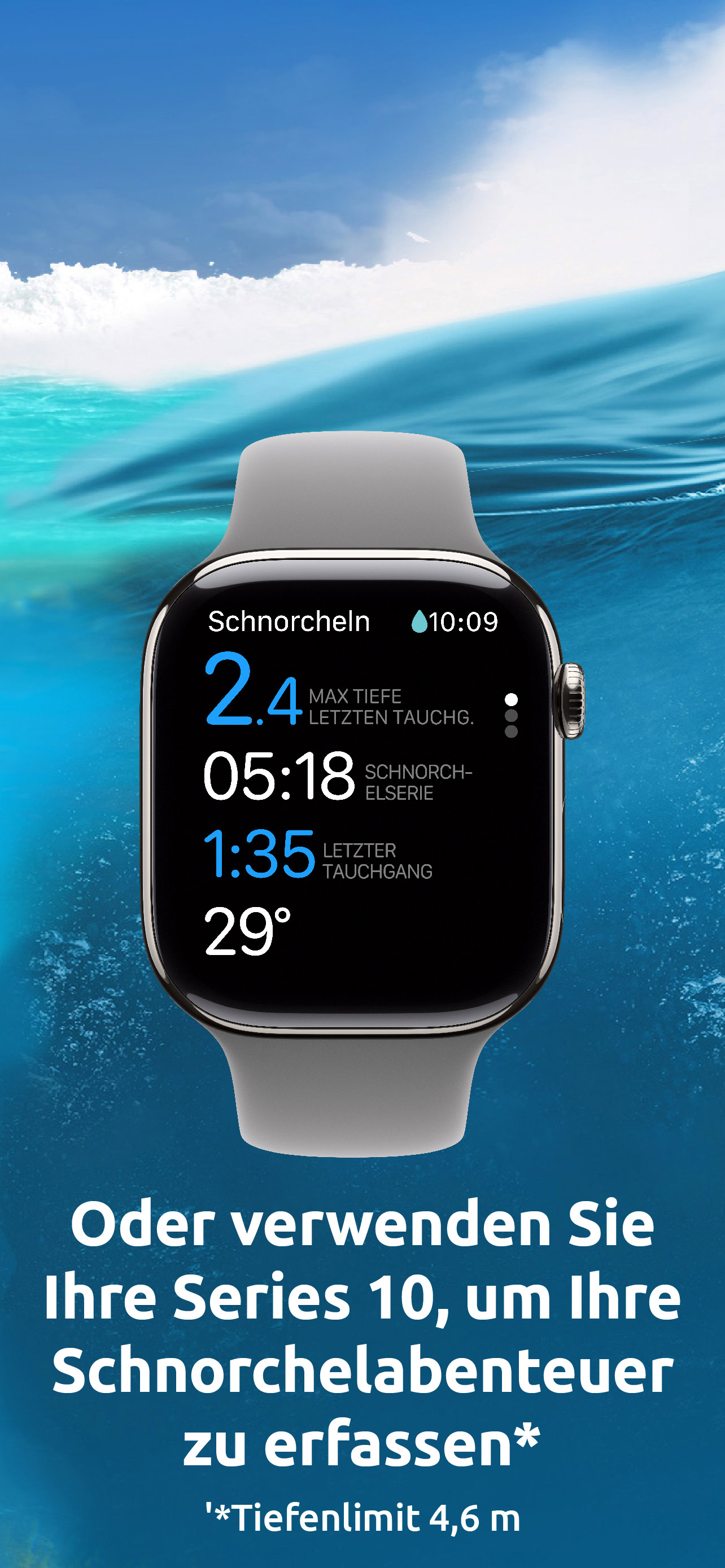 Tauchen, Smartwatch | Oceanic+