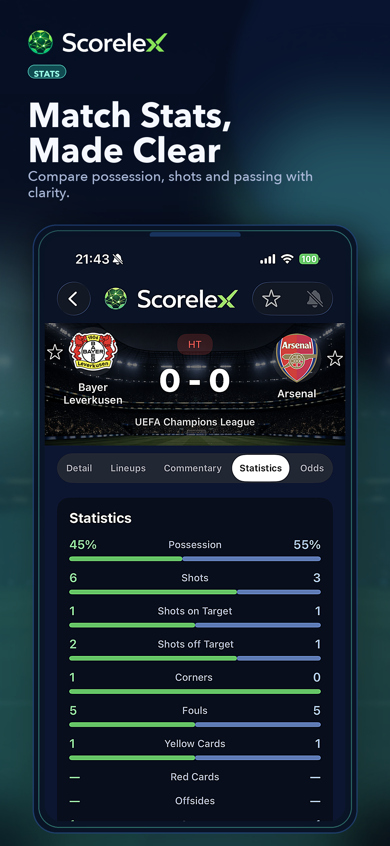 Scorelex: Live Scores screenshot 6