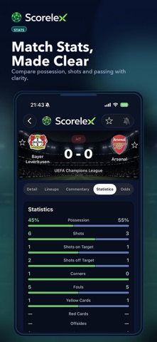Scorelex: Live Scores Screenshot 6 of 8