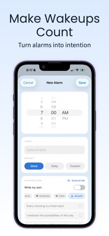 肯定语闹钟: Affirmation Alarm Clock screenshot