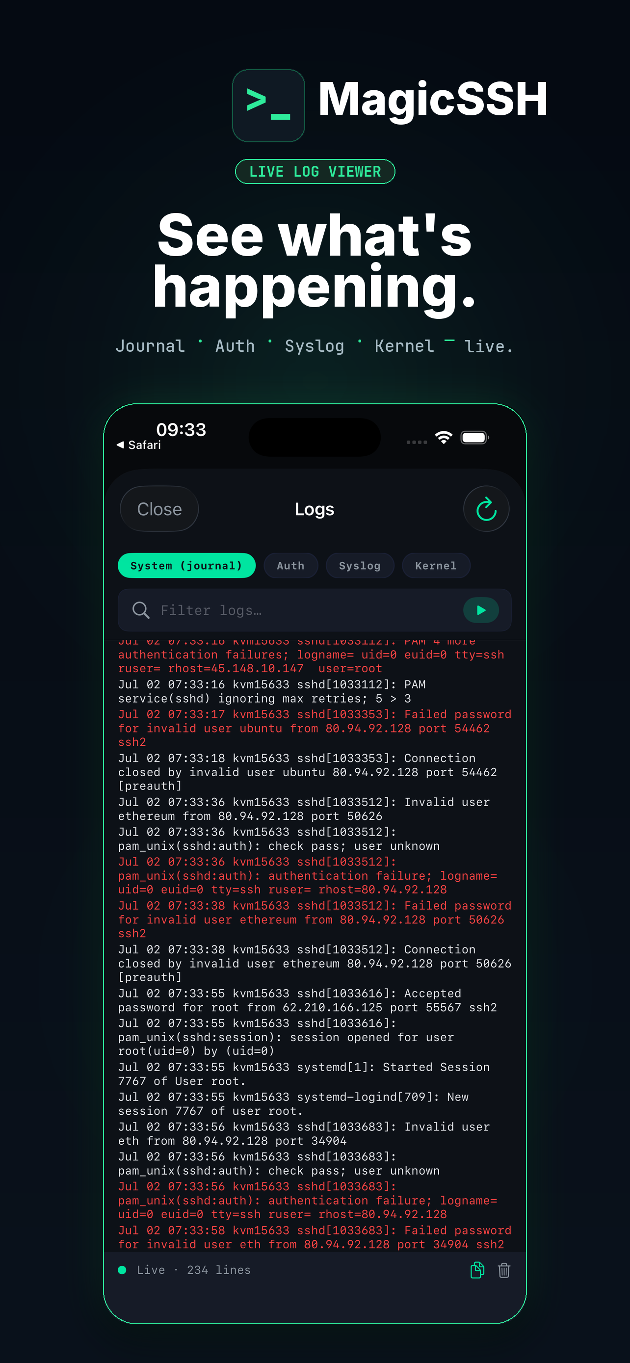MagicSSH – Server & Terminal