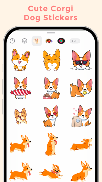 Screenshot #1 pour Cute Corgi Dog Stickers