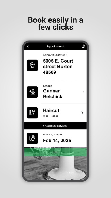 Hair Cutz Barbershop Screenshot