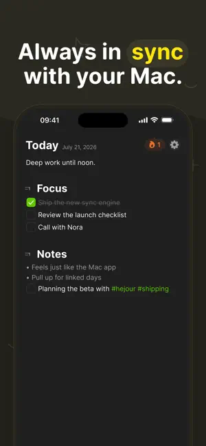 Hejour - Daily Notes & Todos screenshot 2