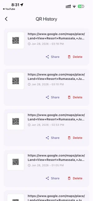 Links to QR screenshot 3