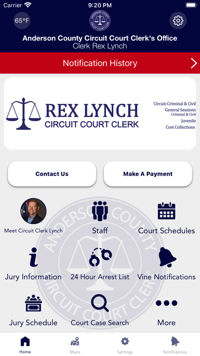 Anderson Circuit Clerk TN Screenshot