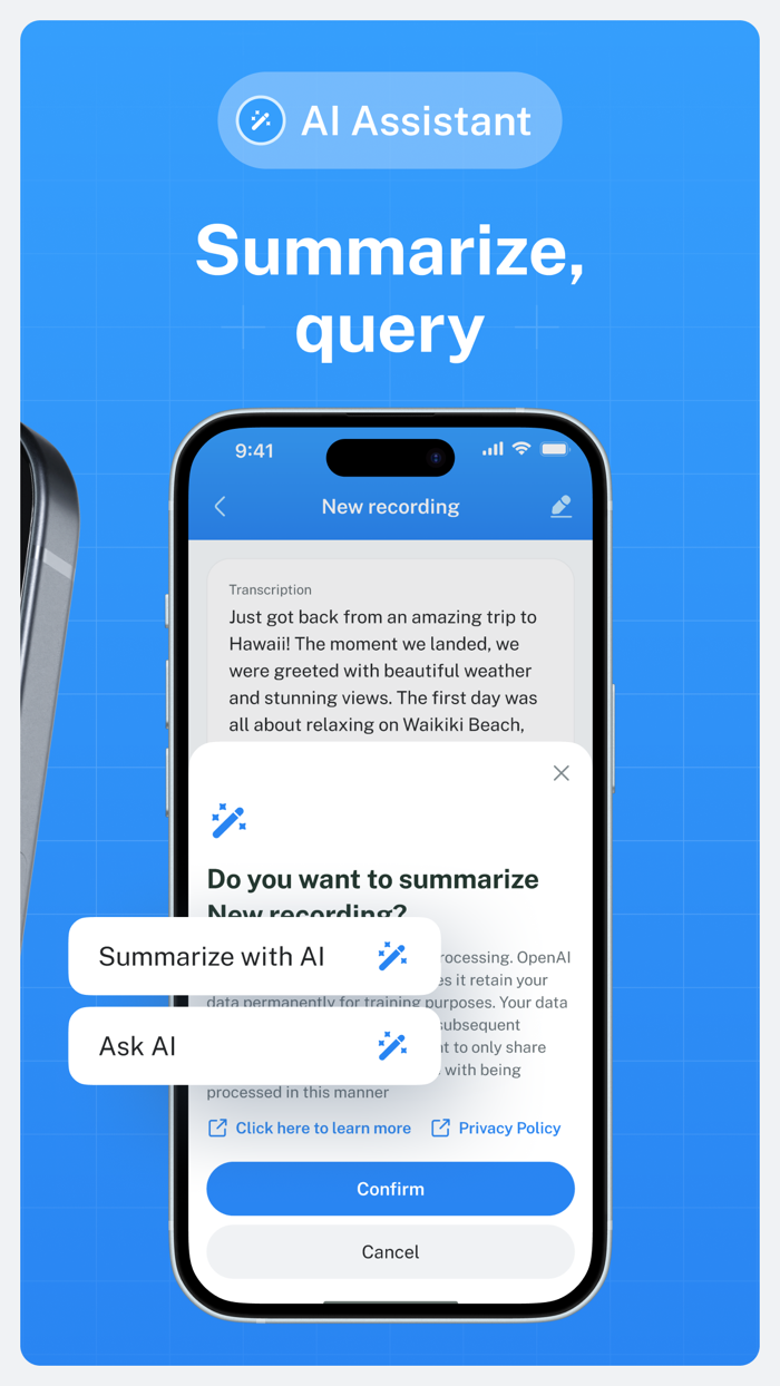 Zap Voice. Record  Transcribe