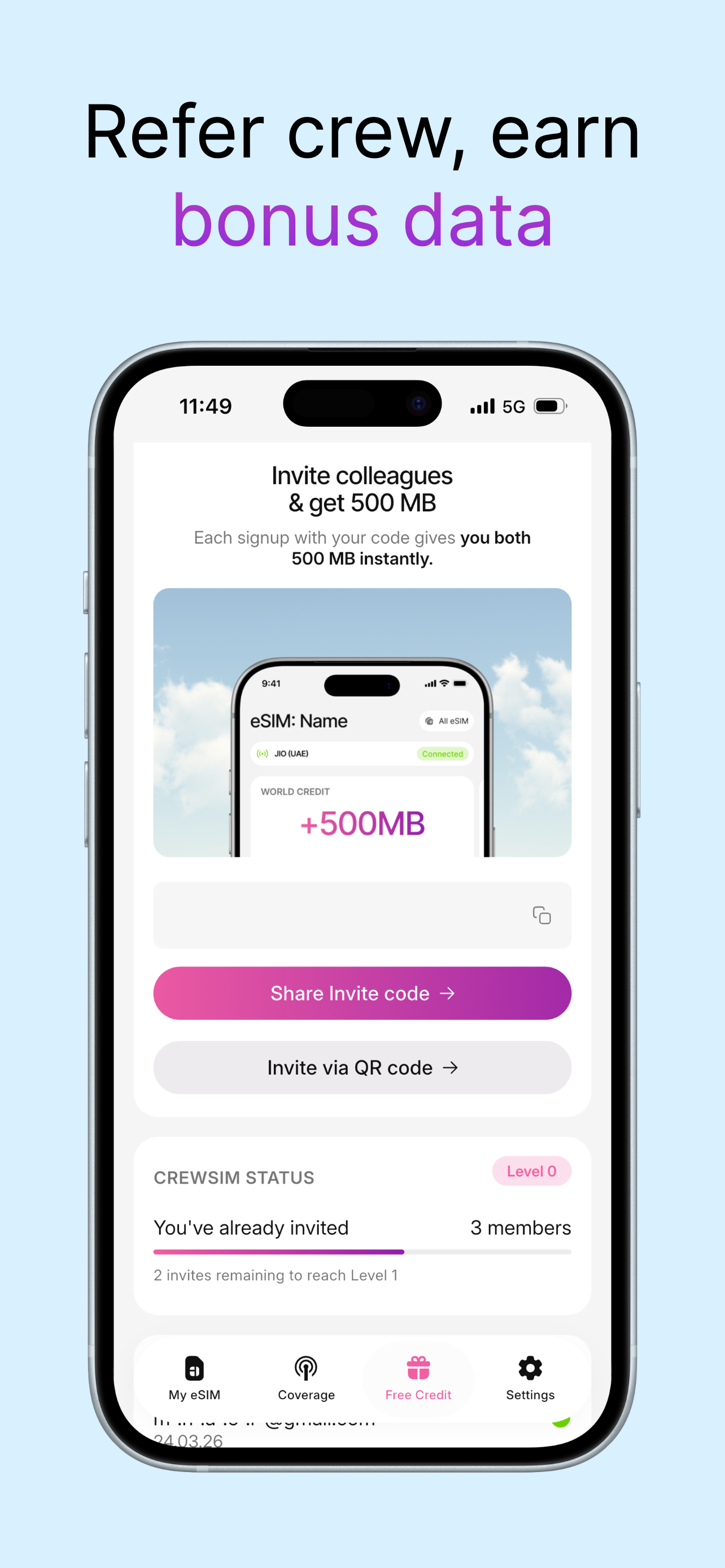crewsim: eSIM for Pilots & FAs