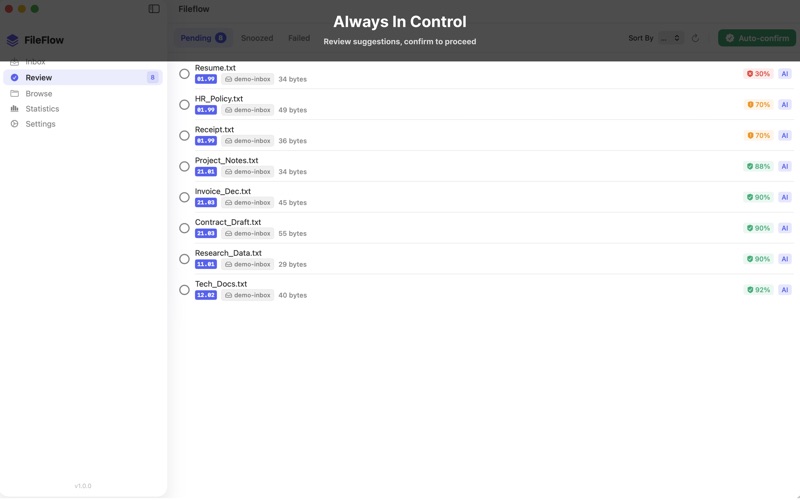 Fileflow screenshot