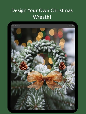 Christmas Wreath iPad screenshot