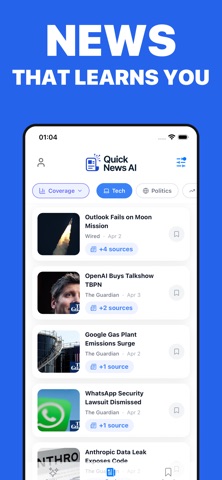 QuickNews AI screenshot