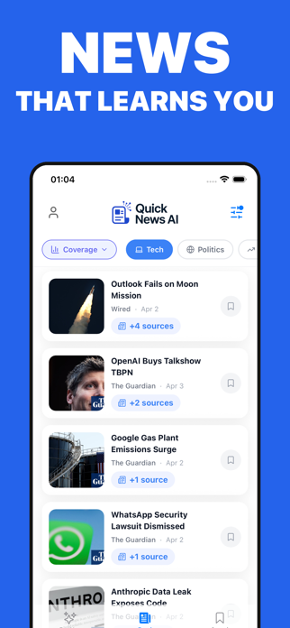QuickNews AI Screenshot 4 of 5