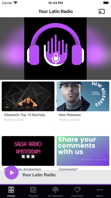 Your Latin Radio Screenshot