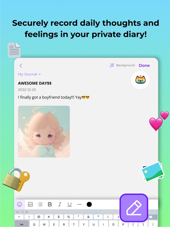 Miuu Note: Cute Diary Journal