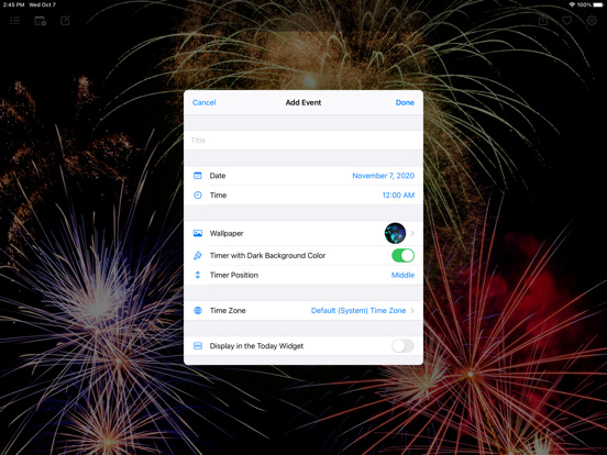 Countdown Star (Ad-Free) iPad screenshot 4 - Entertainment app